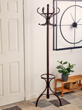 Mahogany Finish Floor Standing Coat Stand