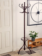 Mahogany Finish Floor Standing Coat Stand