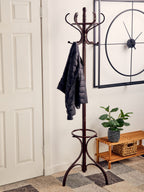 Mahogany Finish Floor Standing Coat Stand