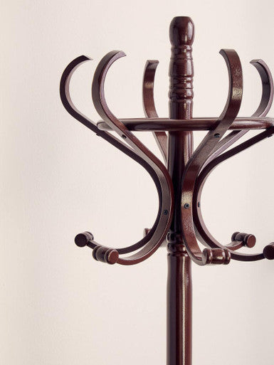 Mahogany Finish Floor Standing Coat Stand