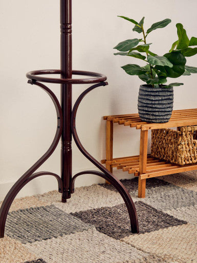 Mahogany Finish Floor Standing Coat Stand