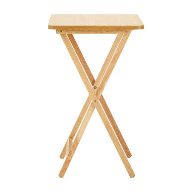 Natural Tropical Hevea Wood Folding Snack Table