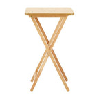 Natural Tropical Hevea Wood Folding Snack Table