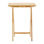 Natural Tropical Hevea Wood Folding Snack Table