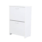 White Pull Down Shoe Cupboard