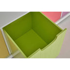 Kids White and Multi Coloured 4 Drawer Storage Unit