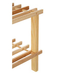 Natural Cedar Wood 2 Tier Shoe Rack