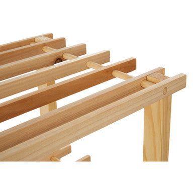 Natural Cedar Wood 2 Tier Shoe Rack