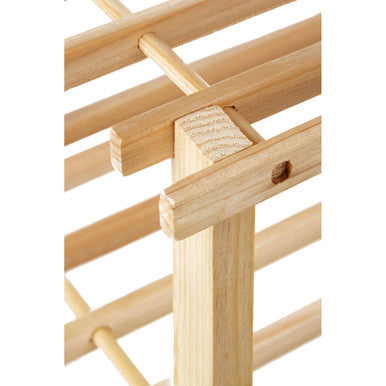 Natural Cedar Wood 2 Tier Shoe Rack