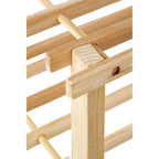 Natural Cedar Wood 2 Tier Shoe Rack