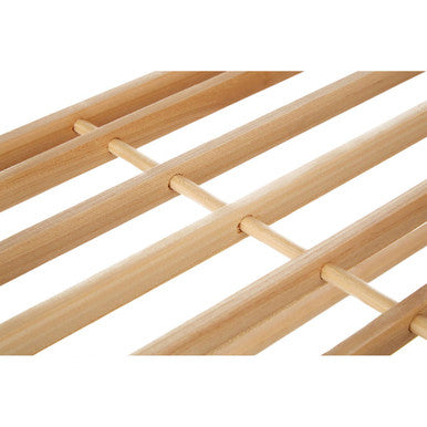 Natural Cedar Wood 2 Tier Shoe Rack