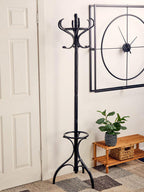 Black Finish Floor Standing Coat Stand