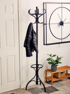 Black Finish Floor Standing Coat Stand