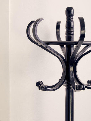 Black Finish Floor Standing Coat Stand