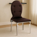 Purple Chair with Stainless Steel Legs