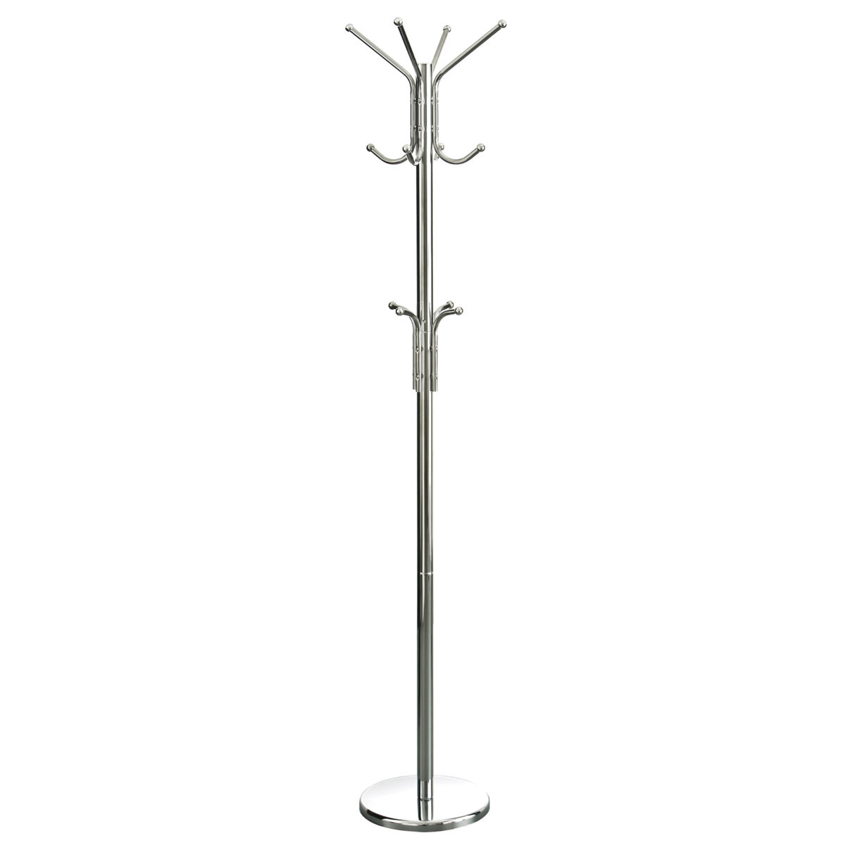 Floor Standing Chrome Coat Stand