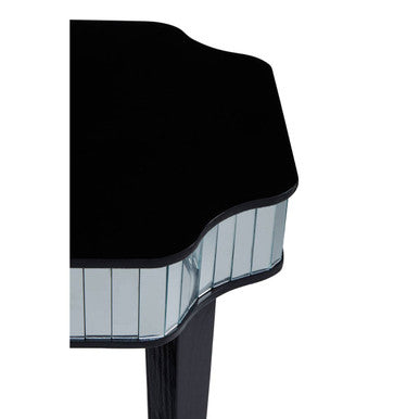 Black and Mirrored Side Table