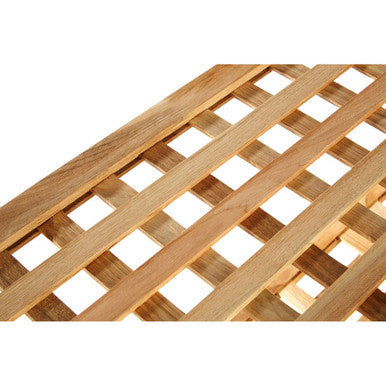 4 Tier Walnut Wood Grid Design Shoe Rack