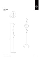 Multicoloured Acrylic Pegs Coat Stand