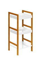 White High Gloss 3 Tier Small Shelf Unit