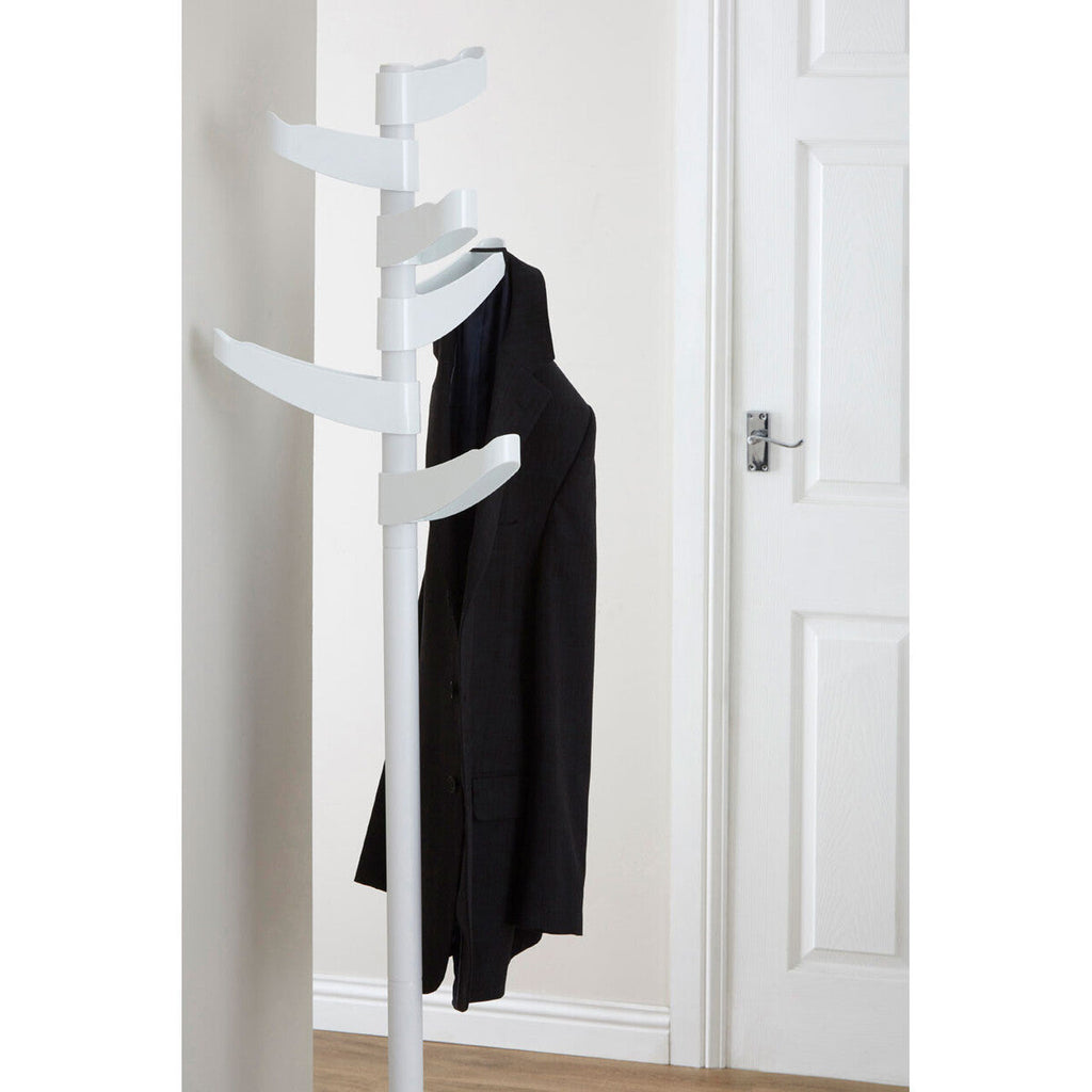 White Steel ABS Coat Stand