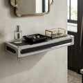 Crocodile Leather Effect Small Wall Shelf