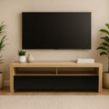 Natural Oak Veneer Coffee Table with 2 Storage Drawers and 1 Shelf