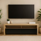 Natural Oak Veneer Coffee Table with 2 Storage Drawers and 1 Shelf