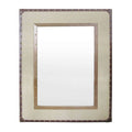 Natural Linen and Cotton Mix Mirror