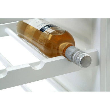White 1 Drawer Kitchen Trolley with Bamboo Top and Cupboard