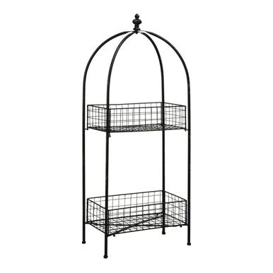 Black 2 Tier Stand