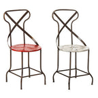 Red Metal Seat Chair