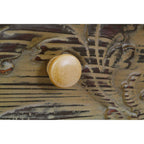 White Coffee Table with Embossed Detail