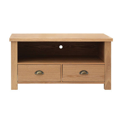 Natural Oak Veneer Effect Media Unit