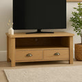 Natural Oak Veneer Effect Media Unit