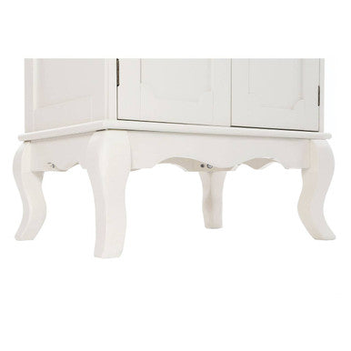 Ivory 2 Door Cabinet with Carved Legs
