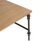Natural Wooden Washed Finish Square Coffee Table