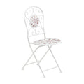 Cream Powder Coated Metal Chair