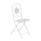 Cream Powder Coated Metal Chair