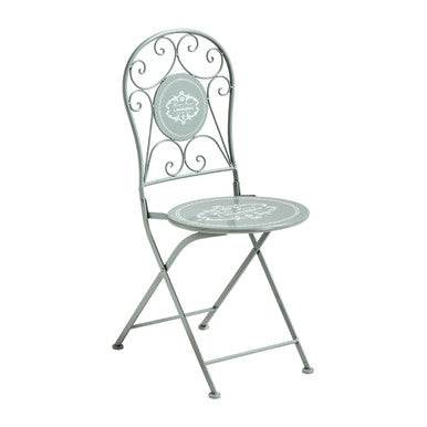 Smooth Grey Metal Chair