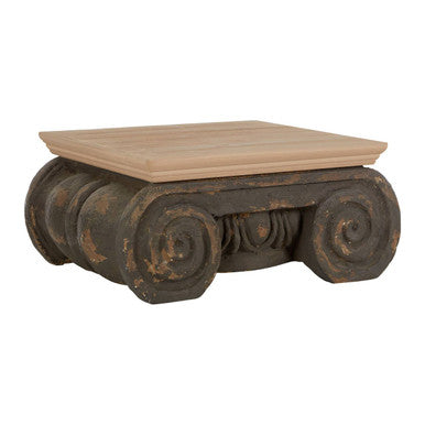 Natural and Grey Ornate Coffee Table