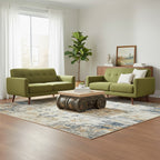 Natural and Grey Ornate Coffee Table