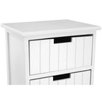 England White Wooden 5 Drawer Chest