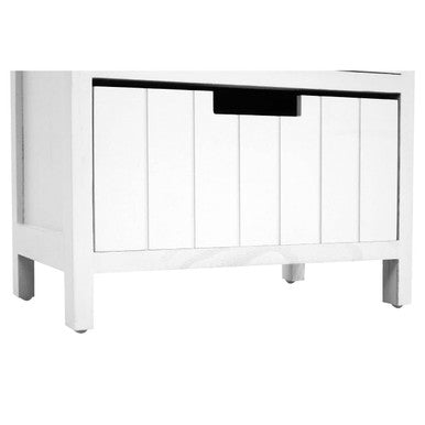 England White Wooden 5 Drawer Chest