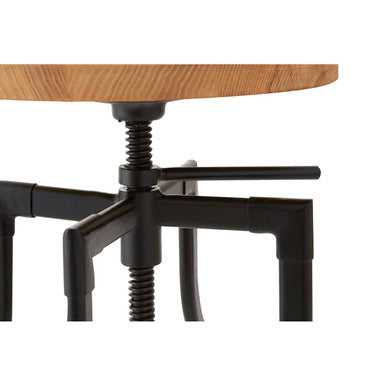 Ash Wood Adjustable Bar Stool