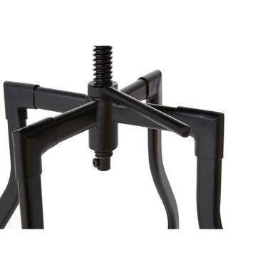 Black Metal Adjustable Bar Stool