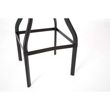 Black Metal Adjustable Bar Stool