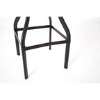 Black Metal Adjustable Bar Stool