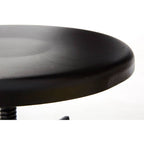 Black Metal Adjustable Bar Stool