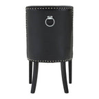 Black Leather Effect Dining Chair